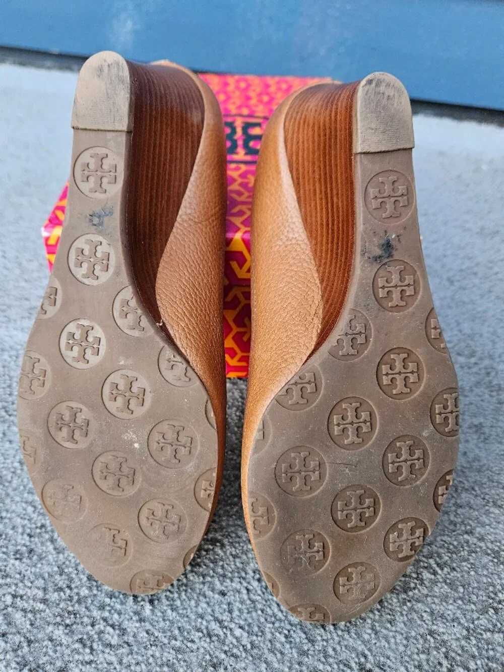 Tory Burch Tan Wedges, Size 8